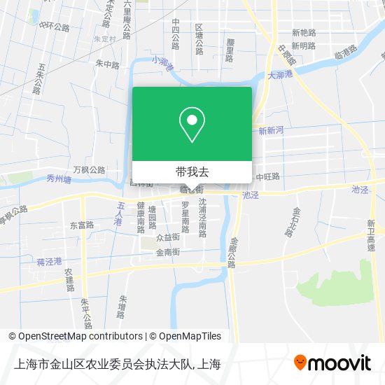 上海市金山区农业委员会执法大队地图