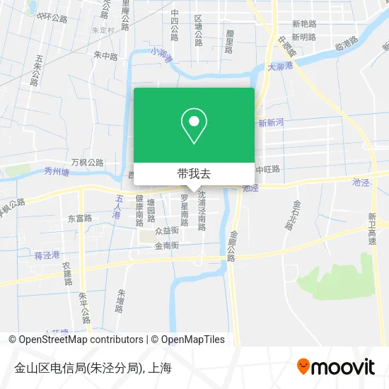 金山区电信局(朱泾分局)地图