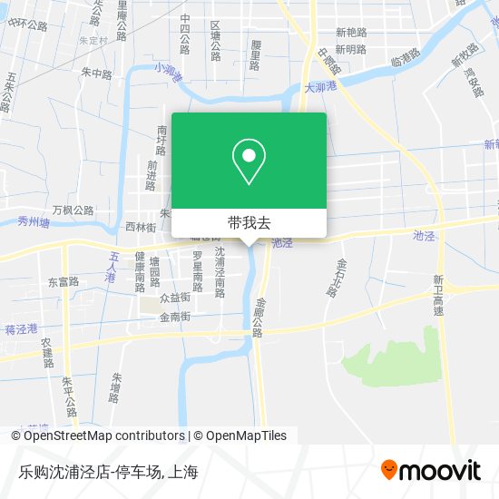 乐购沈浦泾店-停车场地图