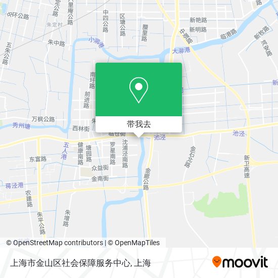 上海市金山区社会保障服务中心地图