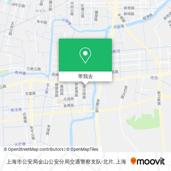 上海市公安局金山公安分局交通警察支队-北片地图