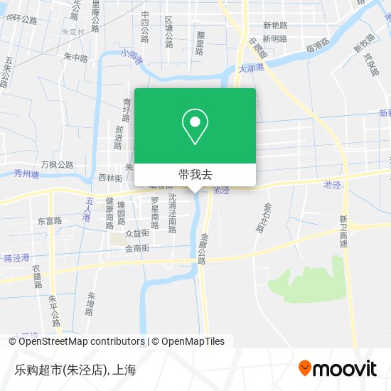 乐购超市(朱泾店)地图