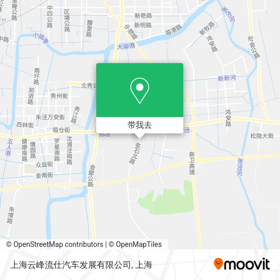 上海云峰流仕汽车发展有限公司地图