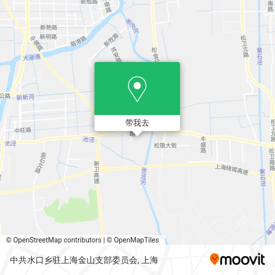 中共水口乡驻上海金山支部委员会地图