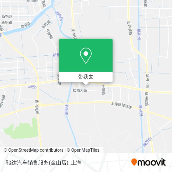 驰达汽车销售服务(金山店)地图