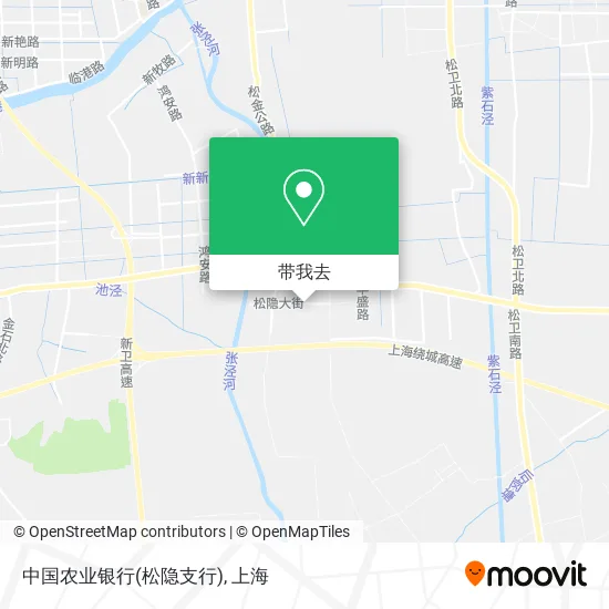 中国农业银行(松隐支行)地图