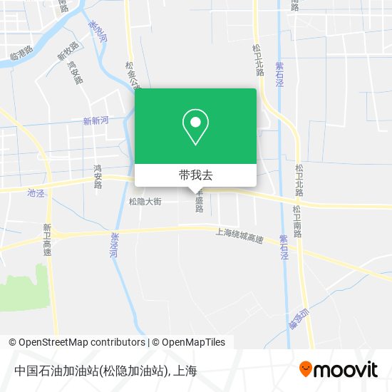 中国石油加油站(松隐加油站)地图