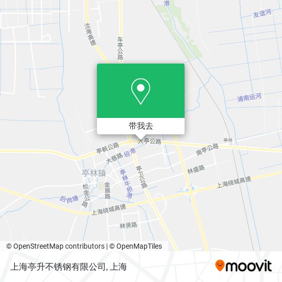 上海亭升不锈钢有限公司地图