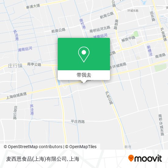 麦西恩食品(上海)有限公司地图