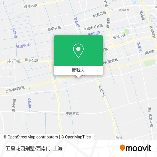 五星花园别墅-西南门地图