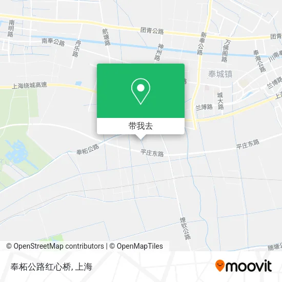 奉柘公路红心桥地图