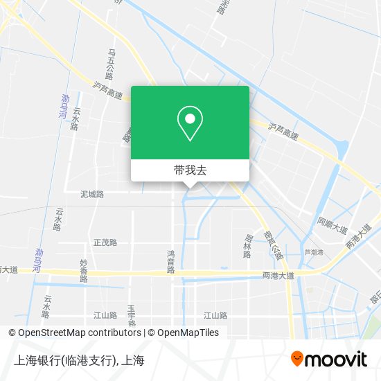 上海银行(临港支行)地图