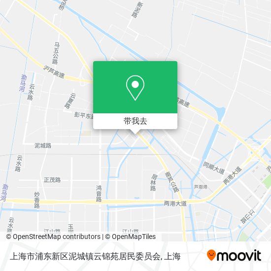 上海市浦东新区泥城镇云锦苑居民委员会地图