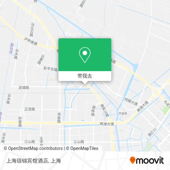 上海琼锦宾馆酒店地图