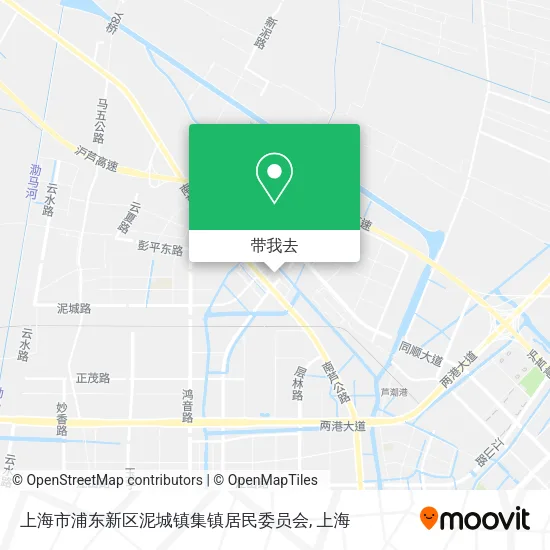 上海市浦东新区泥城镇集镇居民委员会地图