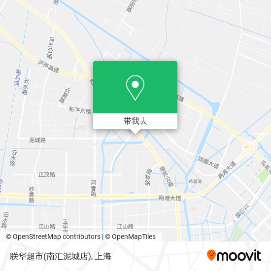 联华超市(南汇泥城店)地图