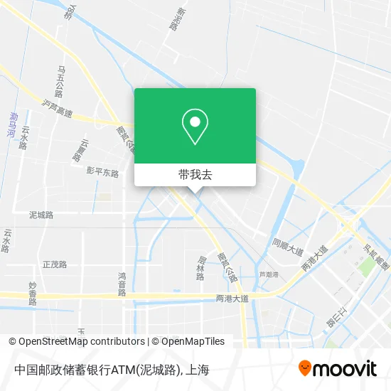 中国邮政储蓄银行ATM(泥城路)地图