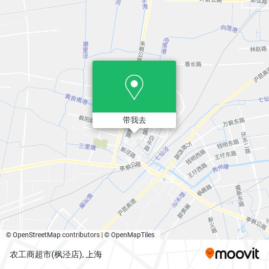农工商超市(枫泾店)地图