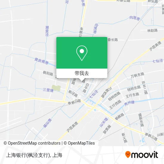 上海银行(枫泾支行)地图
