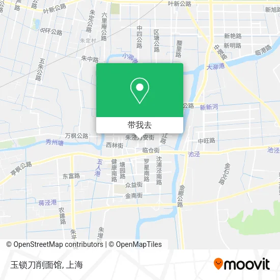 玉锁刀削面馆地图