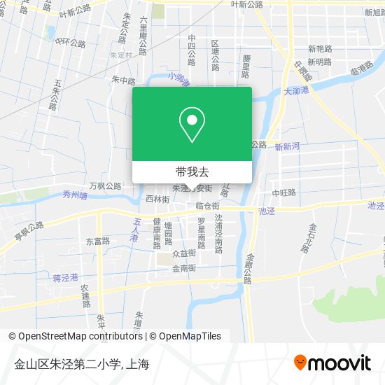 金山区朱泾第二小学地图