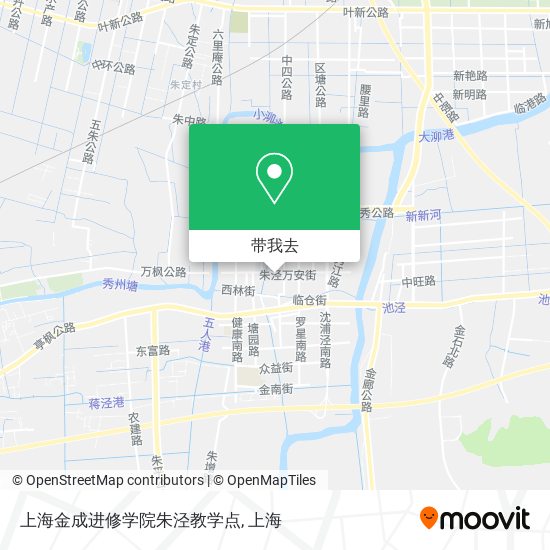 上海金成进修学院朱泾教学点地图