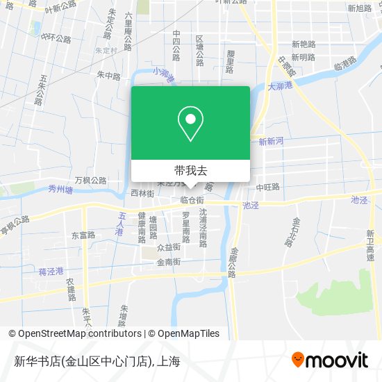 新华书店(金山区中心门店)地图