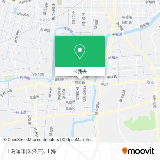 上岛咖啡(朱泾店)地图