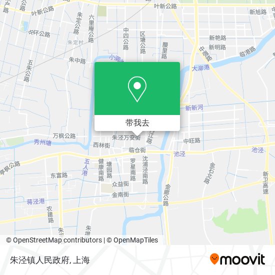 朱泾镇人民政府地图