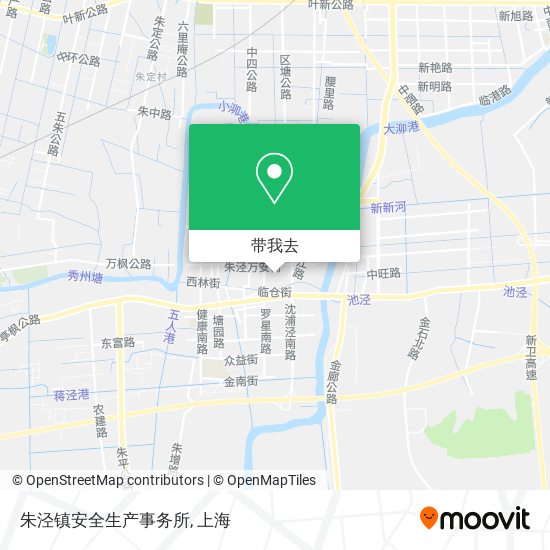 朱泾镇安全生产事务所地图