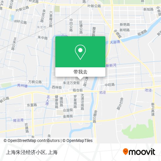上海朱泾经济小区地图