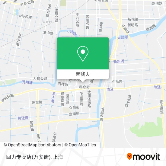 回力专卖店(万安街)地图