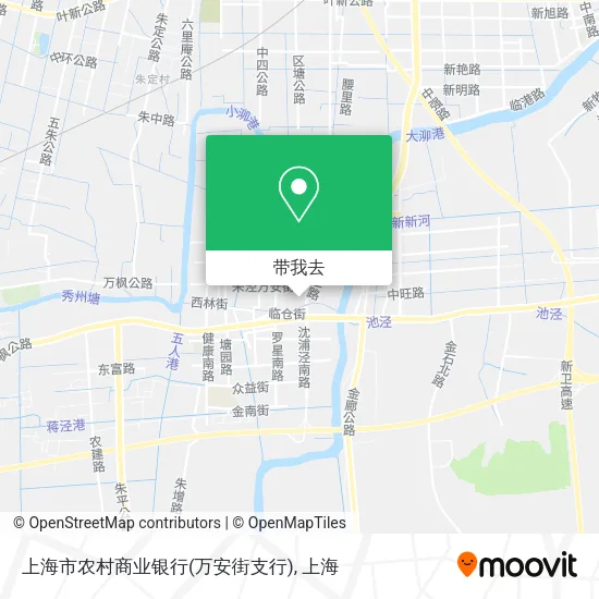上海市农村商业银行(万安街支行)地图