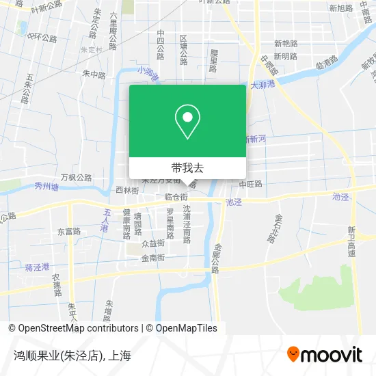 鸿顺果业(朱泾店)地图
