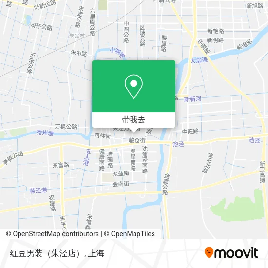 红豆男装（朱泾店）地图