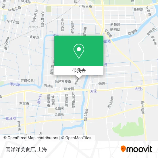 喜洋洋美食店地图