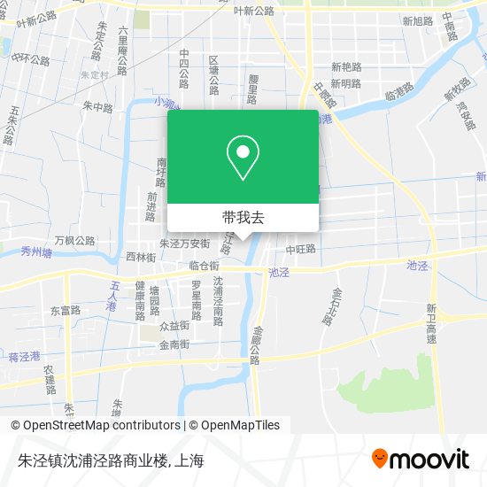 朱泾镇沈浦泾路商业楼地图