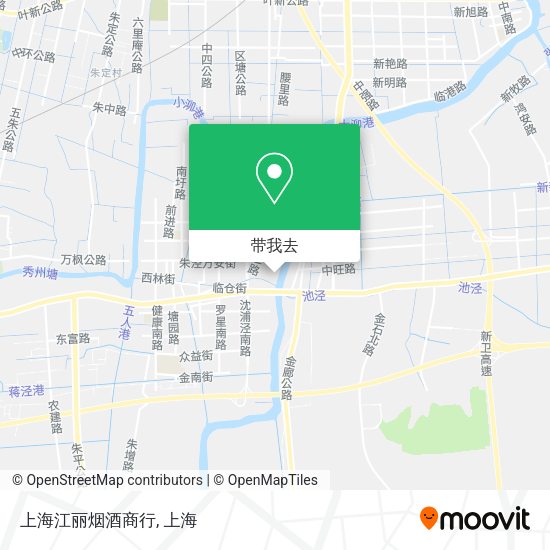 上海江丽烟酒商行地图