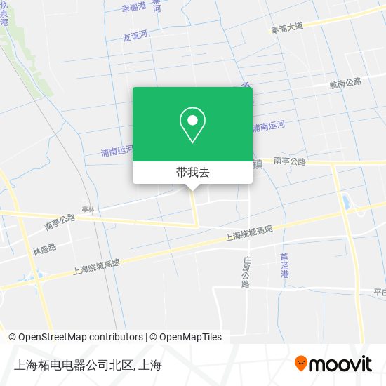 上海柘电电器公司北区地图