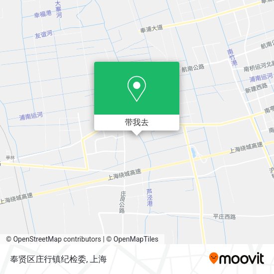 奉贤区庄行镇纪检委地图