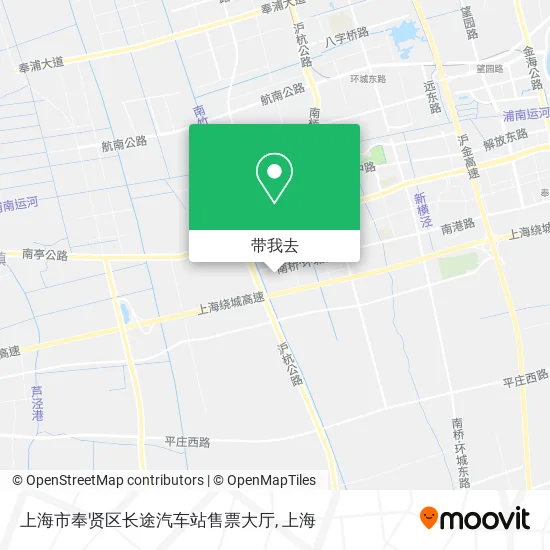 上海市奉贤区长途汽车站售票大厅地图