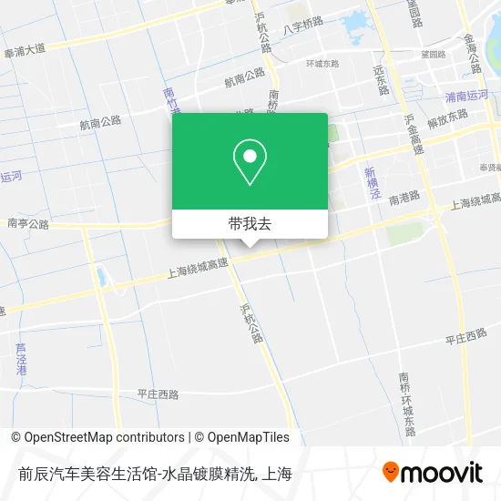 前辰汽车美容生活馆-水晶镀膜精洗地图