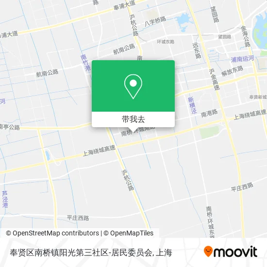 奉贤区南桥镇阳光第三社区-居民委员会地图