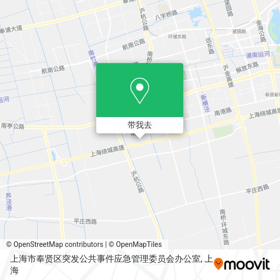 上海市奉贤区突发公共事件应急管理委员会办公室地图