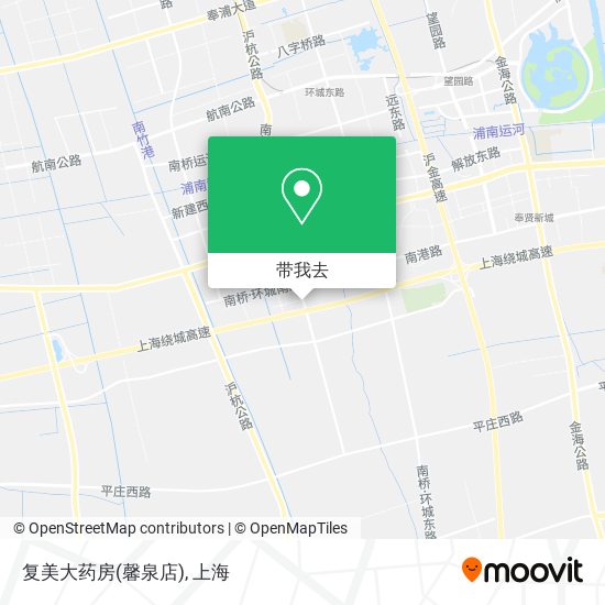 复美大药房(馨泉店)地图