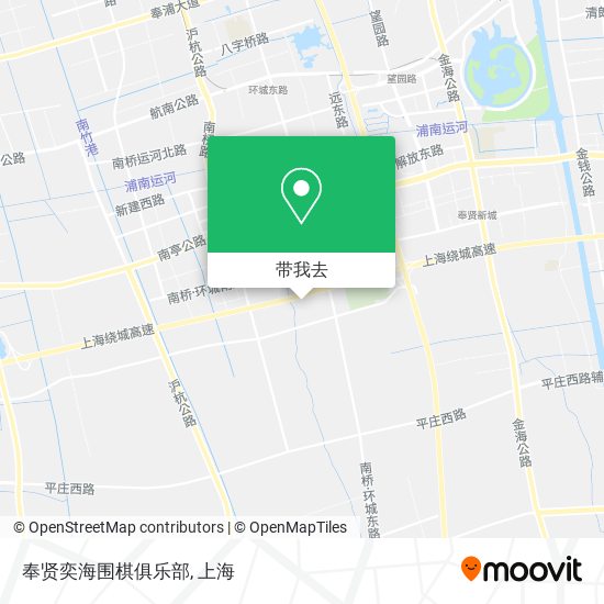 奉贤奕海围棋俱乐部地图