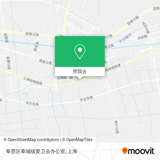 奉贤区奉城镇爱卫会办公室地图
