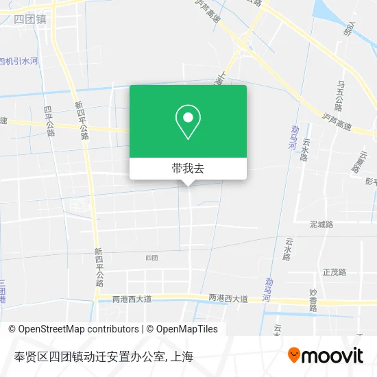 奉贤区四团镇动迁安置办公室地图