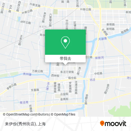 来伊份(秀州街店)地图