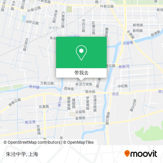 朱泾中学地图